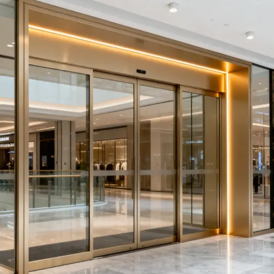 Porte elettriche in lega di alluminio