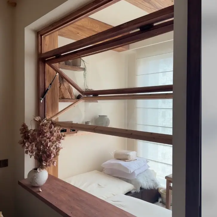 Finestre con cerniera superiore in lega di alluminio