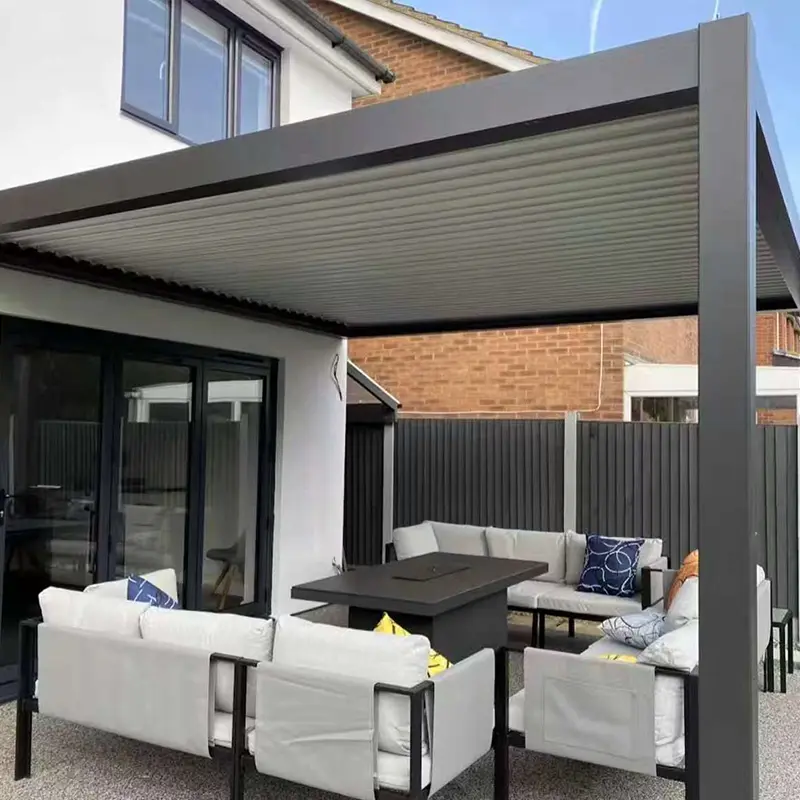 Gazebo in lega di alluminio in stile cinese