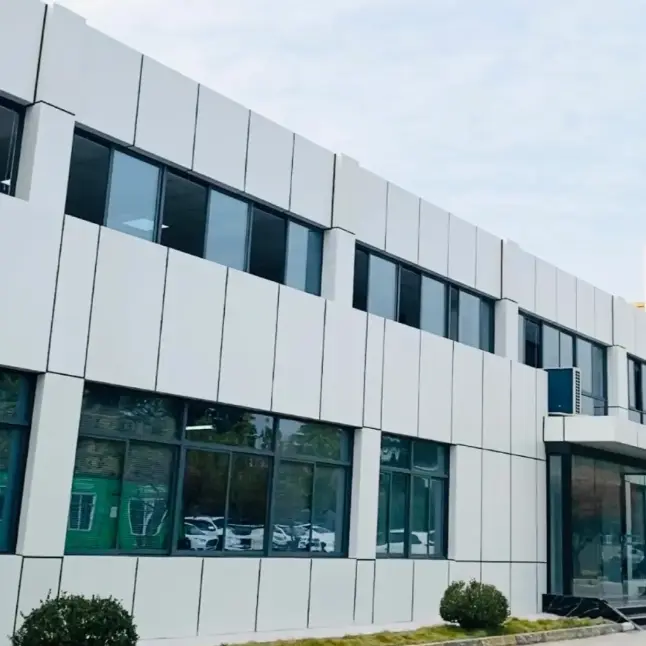 Facciate continue convenzionali a pannello singolo in alluminio piatto